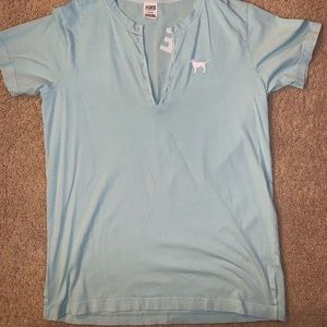 oversized PINK tshirt v-neck